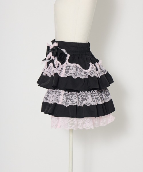 AVENCHUMU スカート Melting lace tiered skirt : ZOZOTOWN Yahoo!店