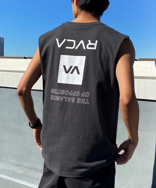 「RVCA」 ノースリーブトップス S ホワイト メンズ_画像5