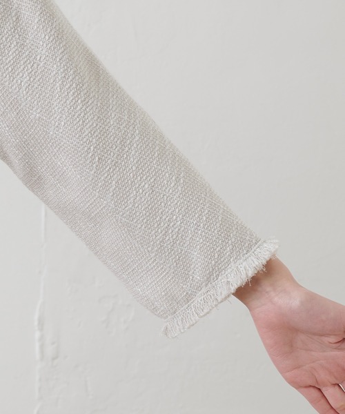 「PUAL CE CIN」 7分袖ワンピース FREE アイボリー レディース_画像4