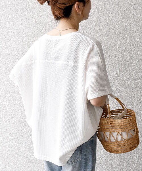 「SHIPS any」 半袖カットソー ONE SIZE ホワイト レディース_画像7