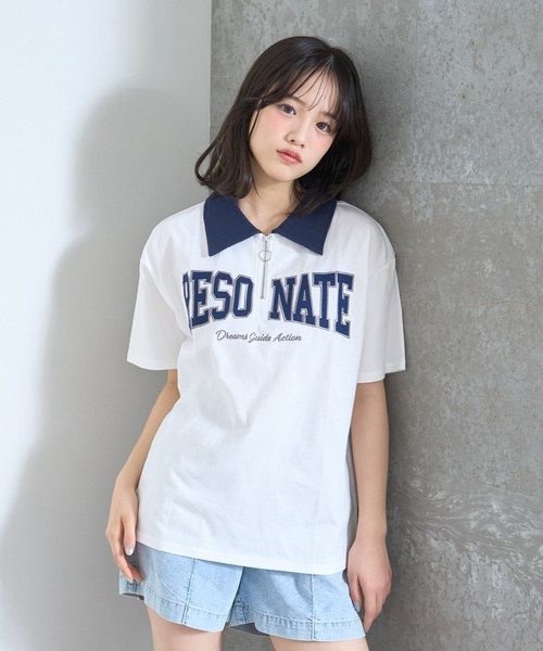 LOVETOXIC tシャツ 「新色入荷♪」「LTXC/綿100%」ハーフジップルーズ