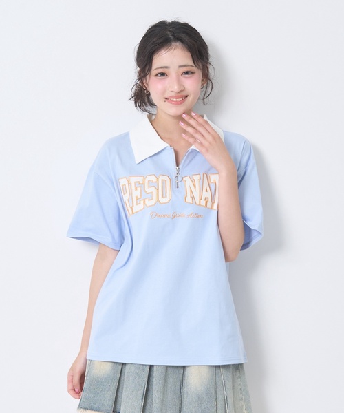 LOVETOXIC tシャツ 「新色入荷♪」「LTXC/綿100%」ハーフジップルーズ LOVETOXIC tシャツ 「新色入荷♪」「LTXC/綿100%」ハーフジップルーズ