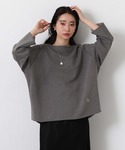 tシャツ ピグメントボートネックカットソー レ...の詳細画像5