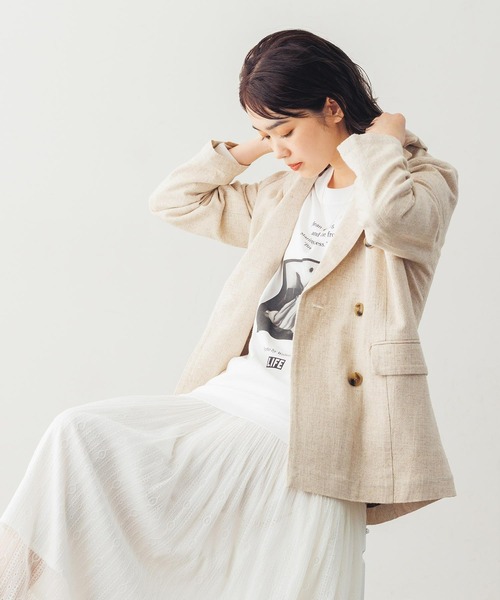 「Gready Brilliant」 「AuieF」ジャケット 38 ベージュ レディースの画像