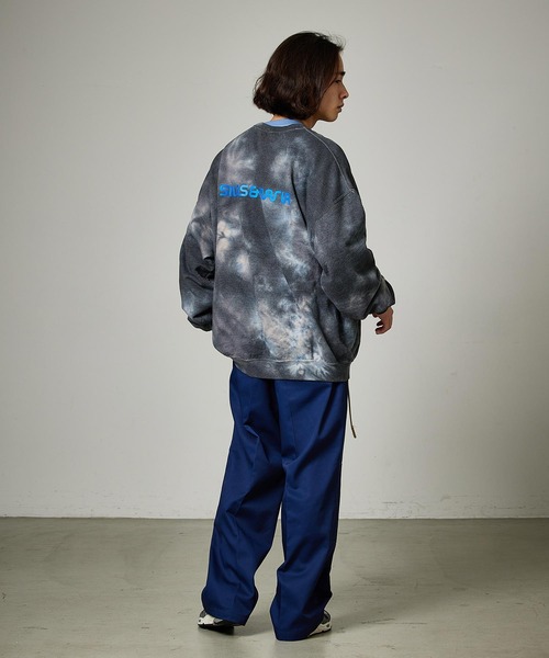 「SILAS」 スウェットカットソー X-LARGE ブラック メンズの画像