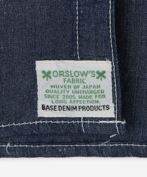 「orSlow」 長袖シャツ 3 インディゴブルー メンズ_画像9