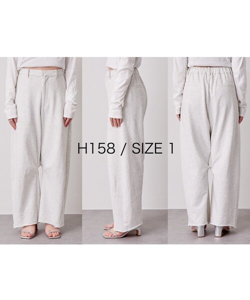 「mystic」 スウェットパンツ 0 ライトグレー レディース_画像3
