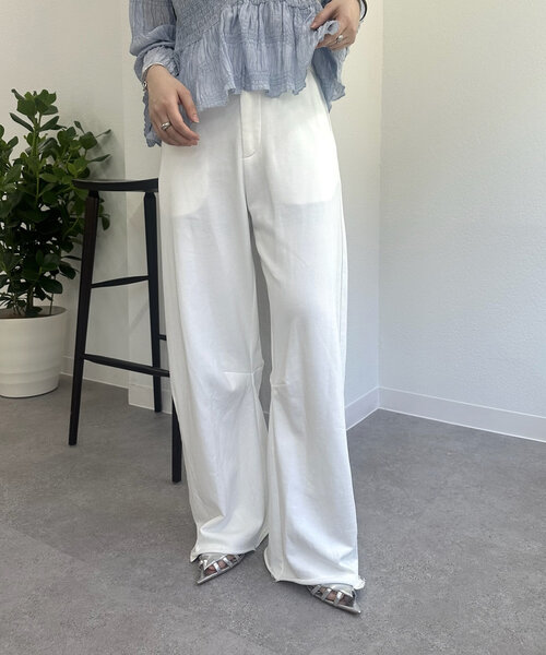 「mystic」 スウェットパンツ 0 ライトグレー レディース_画像8