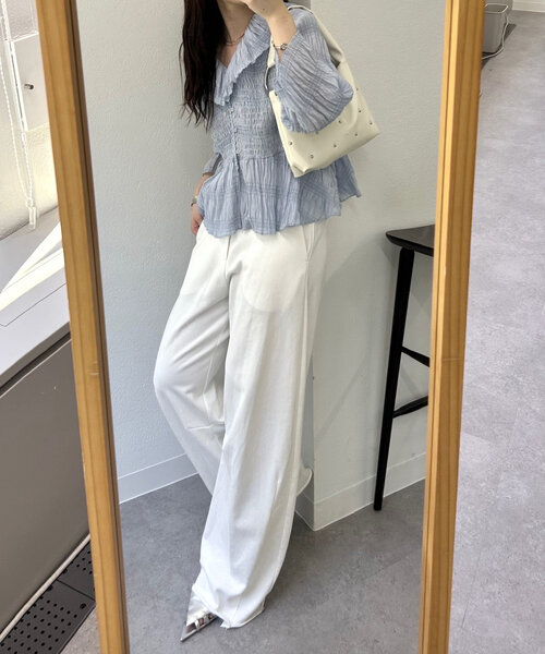 「mystic」 スウェットパンツ 0 ライトグレー レディース_画像9