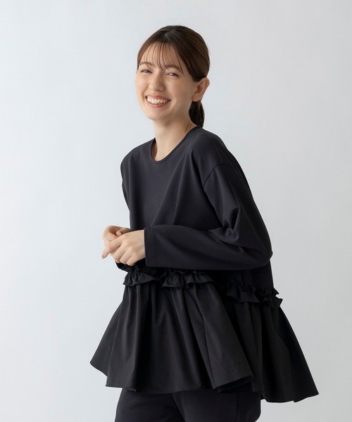 「Sono」 長袖カットソー 1 ネイビー レディース_画像3