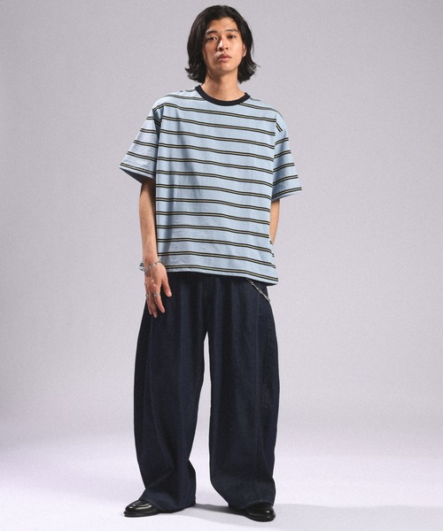 RAGEBLUE（レイジブルー） tシャツ Multi Border TShirt/マルチ