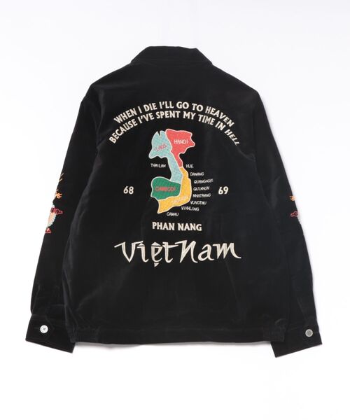 B.I.D. スカジャン HOUSTON / COTTON VELVETEEN VIETNAM JACKET TIGER