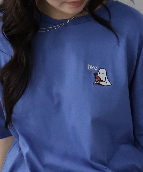 SpRay（スプレイ） tシャツ 恐竜おばけ Tシャツ レディース