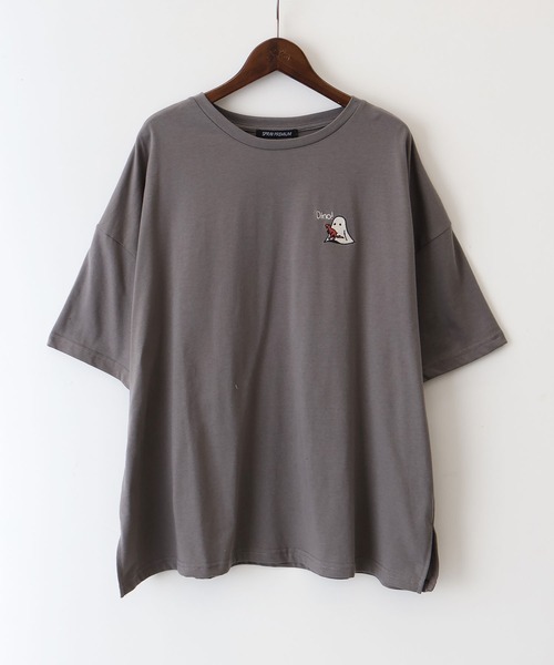 SpRay（スプレイ） tシャツ 恐竜おばけ Tシャツ レディース
