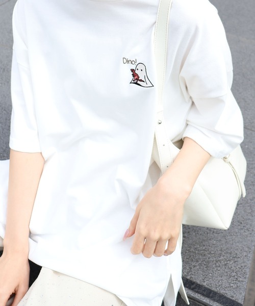 SpRay（スプレイ） tシャツ 恐竜おばけ Tシャツ レディース