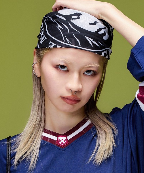 X-girl（エックスガール） スカーフ バンダナ SHEER FACE SCARF