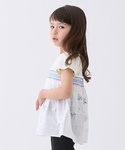 tシャツ 「リンク」クロスステッチ花ドッキング...の詳細画像1