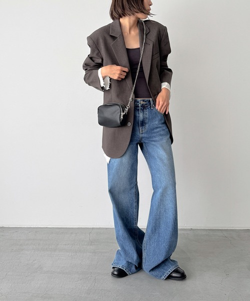 「CANAL JEAN」 ショルダーバッグ ONE SIZE ブラック レディース_画像7