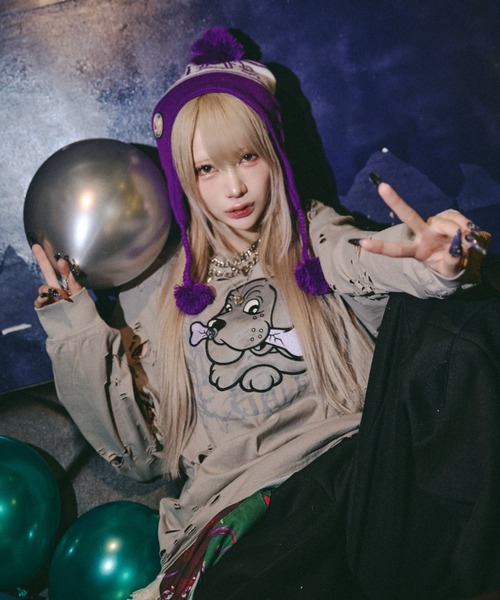 GALFY（ガルフィー） tシャツ 「GALFY」大ダメージロンTEE