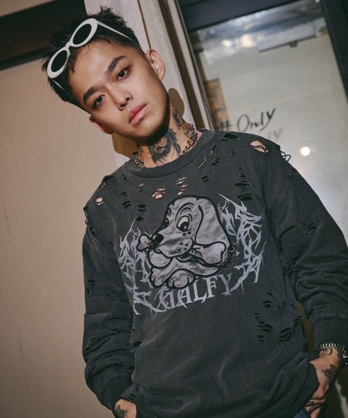 GALFY（ガルフィー） tシャツ 「GALFY」大ダメージロンTEE