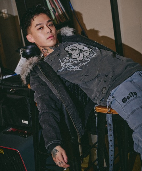 GALFY（ガルフィー） tシャツ 「GALFY」大ダメージロンTEE