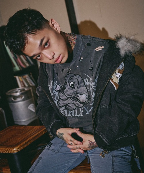GALFY（ガルフィー） tシャツ 「GALFY」大ダメージロンTEE