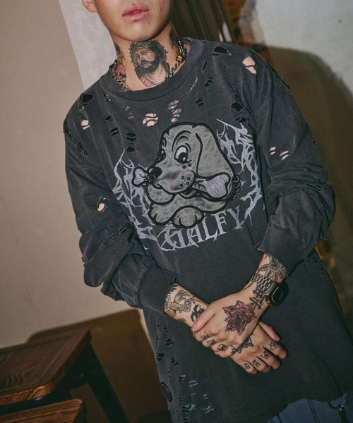 GALFY（ガルフィー） tシャツ 「GALFY」大ダメージロンTEE