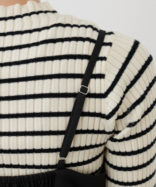 「natural couture」 キャミソールワンピース LARGE グレー レディース_画像7