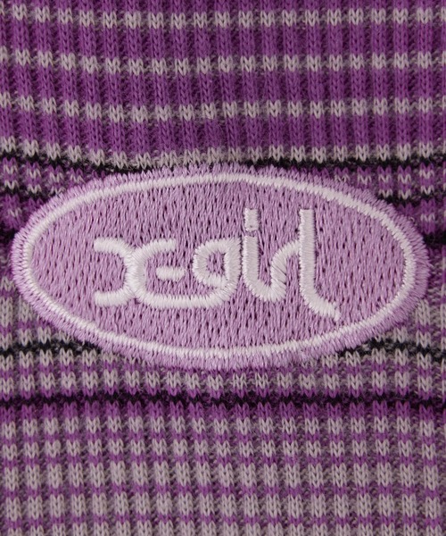 「X-girl」 半袖ポロシャツ S ブラウン レディース_画像4