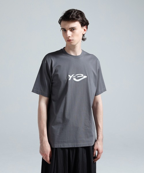 新品 Y-3 ドライ 軽量Tシャツ 吸湿性あり Sサイズ Y-3 tシャツ LIQUID LOGO SHORT SLEEVE TEE メンズ レディース