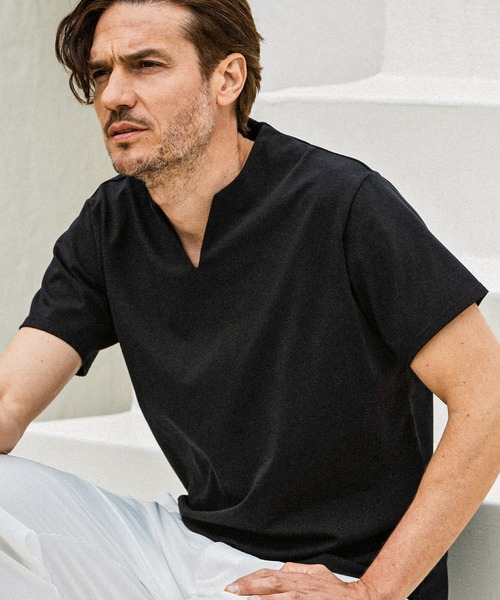 「AKM Contemporary」 半袖Tシャツ M ブラック メンズ_画像7