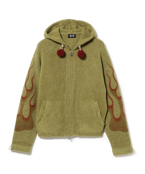 FAF Fake As flowers ロゴ パーカー　flexwitme パーカー FAF（Fake As Flowers）/ KNIT HOODIE メンズ レディース