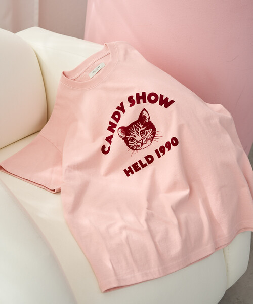 「FREAK'S STORE」 半袖Tシャツ フリ- ブラック レディース_画像2