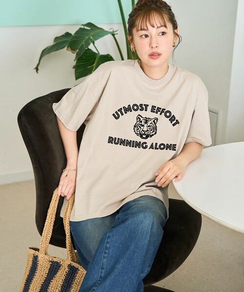「FREAK'S STORE」 半袖Tシャツ フリ- ブラック レディース_画像8