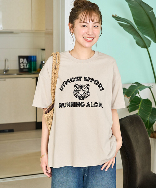 「FREAK'S STORE」 半袖Tシャツ フリ- ブラック レディース_画像9