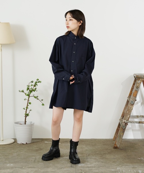 「TICCA」 長袖シャツ FREE ネイビー レディース_画像4