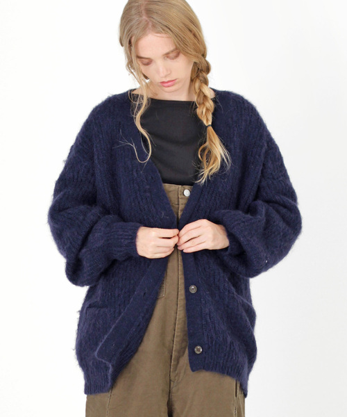 RNA-N（アールエヌエーエヌ） カーディガン K2389 モヘアボリューム