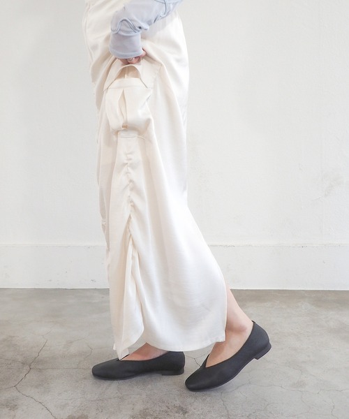 enあしながおじさん パンプス 「本革/日本製」防水|Vカットフラット enあしながおじさん パンプス 「本革/日本製」防水|Vカットフラット
