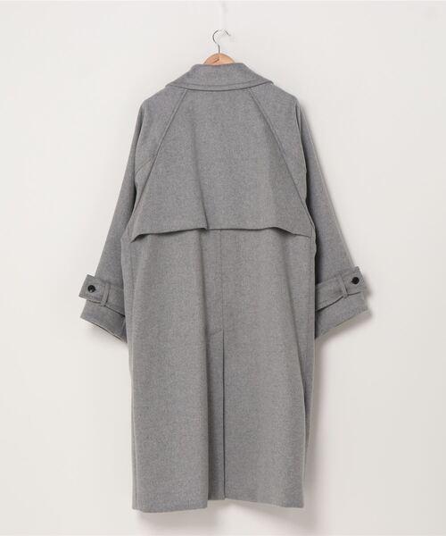 VOAAOV】 soft wool beaver long coat 