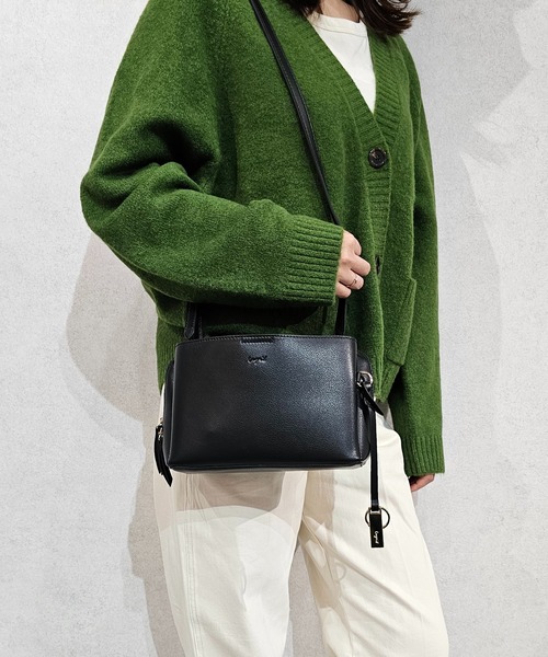 アングリッド Ungrid バッグ ショルダーバッグ ハンドバッグ レディース 斜めがけ 大人 軽量 ソフトスムース UNG-54010B Ungrid（アングリッド） ショルダーバッグ バッグ エコバッグ付 両