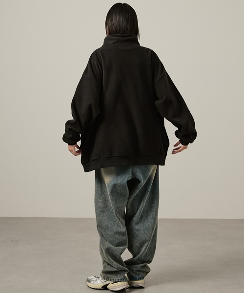 Snap club トレーナー スウェット 「Snap club」ハーフジップフリース