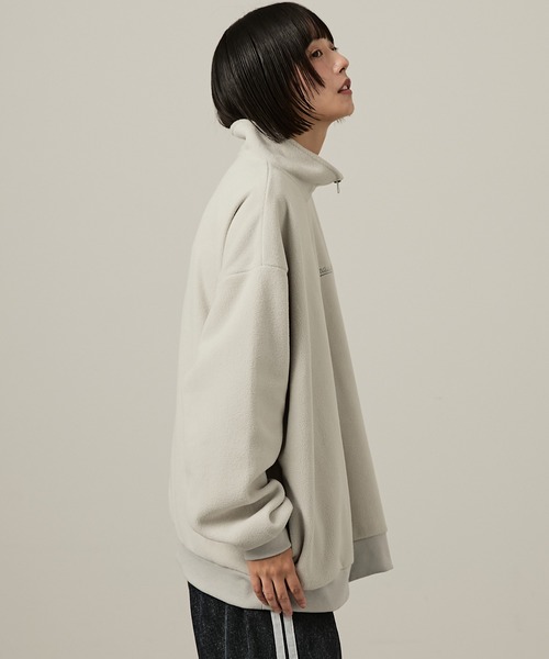 Snap club トレーナー スウェット 「Snap club」ハーフジップフリース