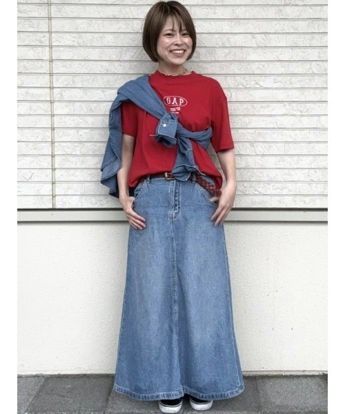 ●GAPリネンスキッパーシャツ●JOURNAL STANDARDデニムスカート● cn60655420.jpg