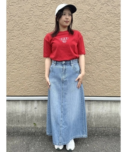 GAP デニムスカート Aラインデニムマキシスカート : ZOZOTOWN