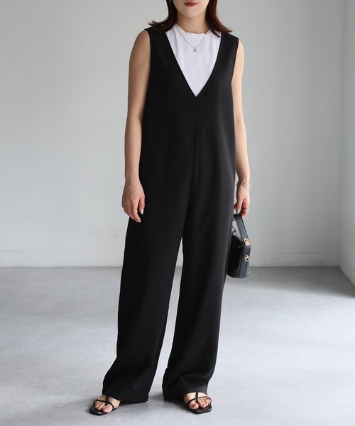 新品　Vネックサロペット Riberry｜Vネックサロペット | Rakuten Fashion(楽天