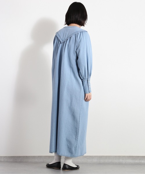 cepo（セポ） シャツワンピース カラーデザインデニムワンピース