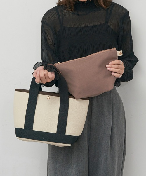 未使用✨　coach ハドソン　ハンドバッグ　トートバッグ　シボレザー　レザー THE CELL. トートバッグ エコレザートートバッグ ミニポーチ付き ECO