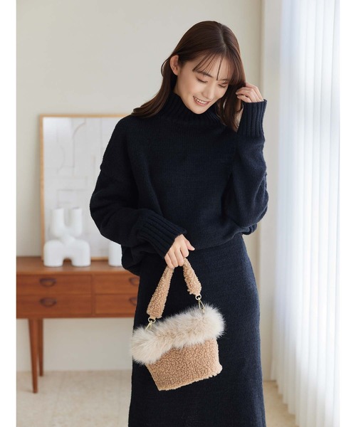 fifth（フィフス） ニット セーター ネックスリットタートルニット