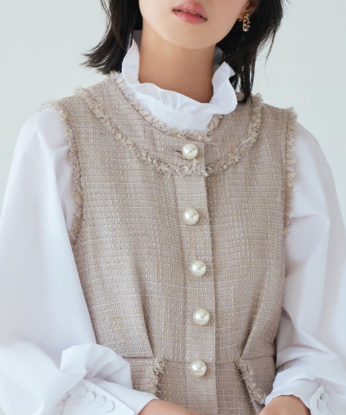 RUIRUE BOUTIQUE ワンピース 「着脱楽々♪フロントファスナー