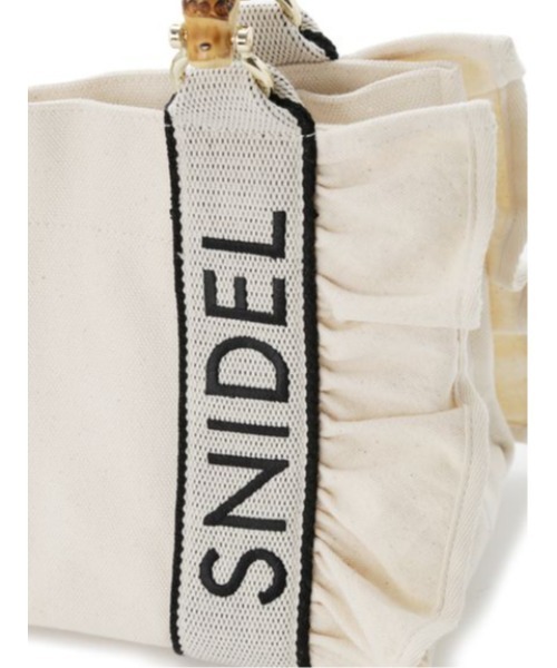 SNIDEL フリルロゴバンブーバッグ セール】フリルロゴバンブーバッグ（ショルダーバッグ）｜SNIDEL